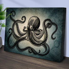 Load image into Gallery viewer, Octopus Coastal Canvas Wall Art