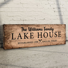 Load image into Gallery viewer, Family Lake House Sign VI