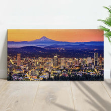 Load image into Gallery viewer, Portland Oregon Skyline Canvas Wall Art