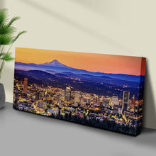Load image into Gallery viewer, Portland Oregon Skyline Canvas Wall Art