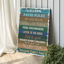 Load image into Gallery viewer, Patio Rules Sign