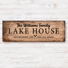 Load image into Gallery viewer, Family Lake House Sign VI