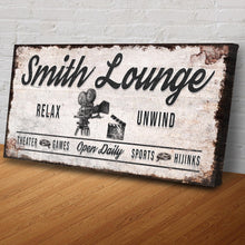 Load image into Gallery viewer, Relax Unwind Theatre Lounge Sign