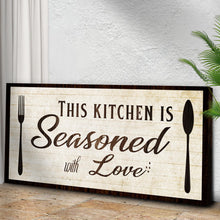 Load image into Gallery viewer, Kitchen Seasoned With Love Sign lll