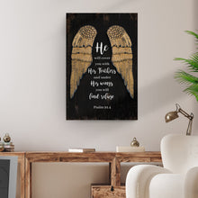 Load image into Gallery viewer, Psalm 91:4 He Will Cover You With His Feathers Sign II