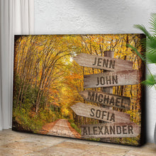 Load image into Gallery viewer, Autumn Road Family Name Sign