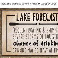 Load image into Gallery viewer, Lake Forecast Sign