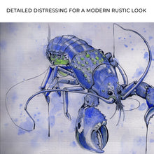 Load image into Gallery viewer, Lobster Watercolor Painting Canvas Wall Art VI