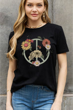 Load image into Gallery viewer, Simply Love Full Size Flower Graphic Cotton Tee