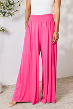 Load image into Gallery viewer, Double Take Full Size Smocked Wide Waistband Wide Leg Pants