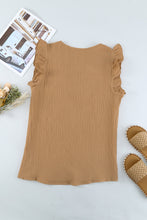 Load image into Gallery viewer, Ruffle Shoulder V-Neck Top