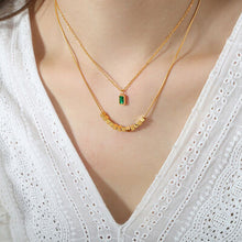 Load image into Gallery viewer, 18K Gold-Plated Double-Layered Necklace