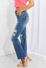 Load image into Gallery viewer, RISEN Full Size Hazel High Rise Distressed Flare Jeans