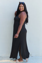 Load image into Gallery viewer, Ninexis Good Energy Full Size Cami Side Slit Maxi Dress in Black