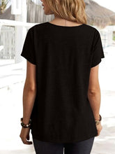 Load image into Gallery viewer, Cowl Neck Short Sleeve T-Shirt