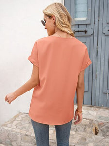 V-Neck Short Sleeve T-Shirt