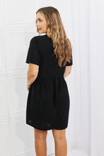 Load image into Gallery viewer, BOMBOM Another Day Swiss Dot Casual Dress in Black