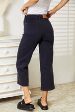 Load image into Gallery viewer, Judy Blue Full Size High Waist Tummy Control Garment Dyed Wide Cropped Jeans