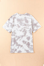 Load image into Gallery viewer, Tie-Dye Round Neck Short Sleeve Tunic Tee