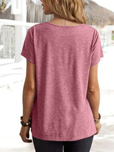 Load image into Gallery viewer, Cowl Neck Short Sleeve T-Shirt