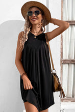 Load image into Gallery viewer, Round Neck Sleeveless Mini Dress