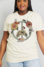 Load image into Gallery viewer, Simply Love Full Size Flower Graphic Cotton Tee