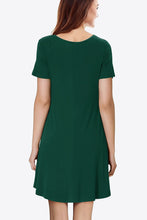 Load image into Gallery viewer, Short Sleeve V-Neck Knee-Length Dress