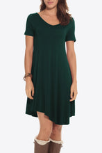 Load image into Gallery viewer, Short Sleeve V-Neck Knee-Length Dress