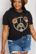 Load image into Gallery viewer, Simply Love Full Size Flower Graphic Cotton Tee