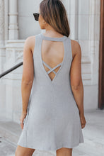 Load image into Gallery viewer, Crisscross Open Back Sleeveless Dress with Pockets