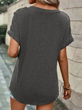 Load image into Gallery viewer, V-Neck Short Sleeve T-Shirt