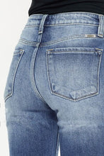 Load image into Gallery viewer, Kancan High Waist Distressed Hem Detail Cropped Straight Jeans