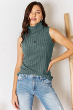 Load image into Gallery viewer, Basic Bae Full Size Ribbed Turtleneck Tank