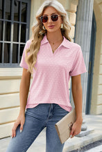 Load image into Gallery viewer, Pocketed Johnny Collar Short Sleeve Blouse