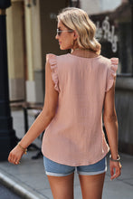 Load image into Gallery viewer, Ruffle Shoulder V-Neck Top