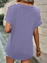 Load image into Gallery viewer, V-Neck Short Sleeve T-Shirt