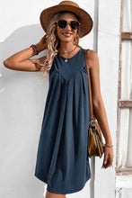 Load image into Gallery viewer, Round Neck Sleeveless Mini Dress