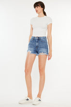 Load image into Gallery viewer, Kancan Distressed Raw Hem High Waist Denim Shorts