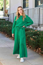 Load image into Gallery viewer, Double Take Full Size Textured Long Sleeve Top and Drawstring Pants Set