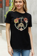 Load image into Gallery viewer, Simply Love Full Size Flower Graphic Cotton Tee