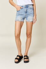 Load image into Gallery viewer, Judy Blue Full Size High Waist Rolled Denim Shorts