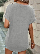 Load image into Gallery viewer, V-Neck Short Sleeve T-Shirt