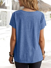 Load image into Gallery viewer, Cowl Neck Short Sleeve T-Shirt