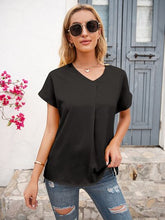 Load image into Gallery viewer, V-Neck Short Sleeve T-Shirt