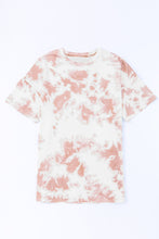 Load image into Gallery viewer, Tie-Dye Round Neck Short Sleeve Tunic Tee