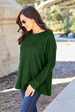 Load image into Gallery viewer, Basic Bae Full Size Ribbed Round Neck Long Sleeve Knit Top