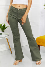 Load image into Gallery viewer, Zenana Clementine Full Size High-Rise Bootcut Jeans in Olive