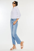 Load image into Gallery viewer, Kancan High Waist Raw Hem Straight Jeans