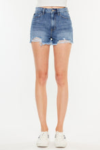 Load image into Gallery viewer, Kancan Distressed Raw Hem High Waist Denim Shorts