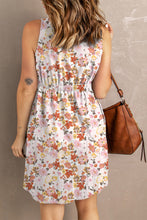 Load image into Gallery viewer, Printed Button Down Sleeveless Magic Dress